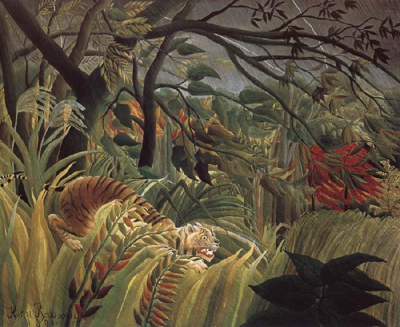 Henri Rousseau Tiger in a Tropical Storm china oil painting image